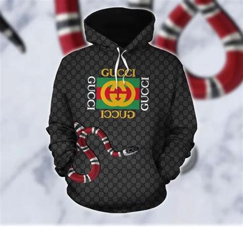 gucci hoodie with snake|gucci oversized logo hoodie.